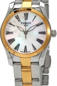 Tissot Damklocka T112.210.22.113.00 T-Wave Vit/Gulguldtonat stål