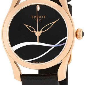 Tissot Damklocka T112.210.36.051.00 T-Wave Svart/Läder Ø30 mm