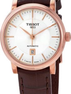 Tissot Damklocka T122.207.36.031.00 Carson Silverfärgad/Läder Ø30