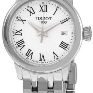 Tissot Damklocka T129.210.11.013.00 T-Classic Vit/Stål Ø28 mm