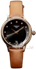 Tissot Damklocka T133.210.36.056.00 Odaci-T Svart/Läder Ø33.17 mm