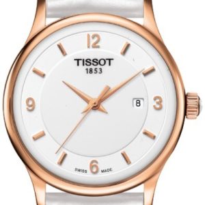 Tissot Damklocka T914.210.46.017.00 T-Gold Vit/Läder Ø30 mm