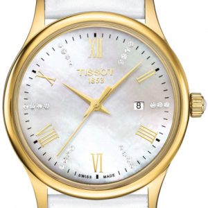 Tissot Damklocka T914.210.46.116.01 T-Gold Vit/Läder Ø30 mm