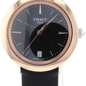 Tissot Damklocka T929.210.46.051.00 T-Gold Svart/Läder Ø33 mm