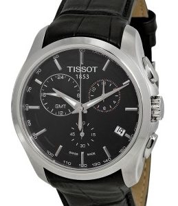 Tissot Herrklocka T035.439.16.051.00 Couturier Svart/Läder Ø41 mm