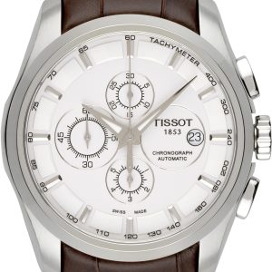 Tissot Herrklocka T035.627.16.031.00 Couturier Silverfärgad/Läder