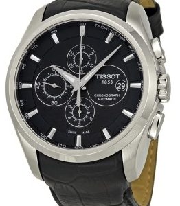 Tissot Herrklocka T035.627.16.051.00 Svart/Läder Ø43 mm