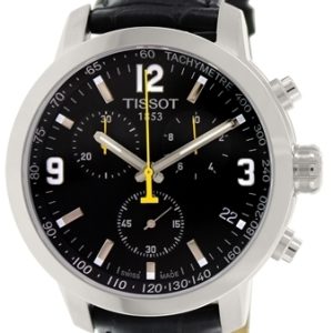 Tissot Herrklocka T055.417.16.057.00 PRC 200 Svart/Läder Ø42 mm