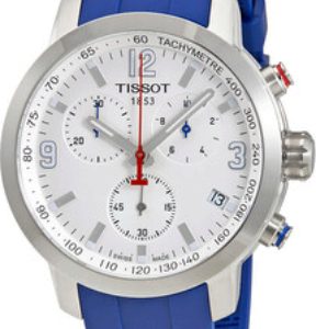 Tissot Herrklocka T055.417.17.017.02 PRC 200 Vit/Gummi Ø29.8 mm