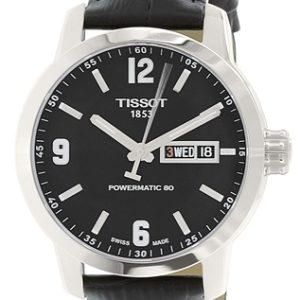 Tissot Herrklocka T055.430.16.057.00 Svart/Läder Ø40 mm