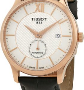 Tissot Herrklocka T063.428.36.038.00 Tradition Silverfärgad/Läder