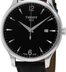 Tissot Herrklocka T063.610.16.057.00 Tradition Svart/Läder Ø42 mm