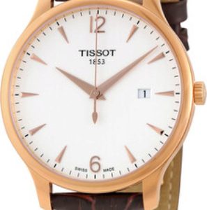 Tissot Herrklocka T063.610.36.037.00 Tradition Vit/Läder Ø42 mm