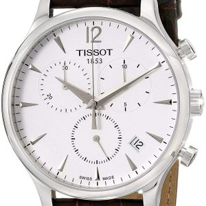 Tissot Herrklocka T063.617.16.037.00 Tradition Silverfärgad/Läder