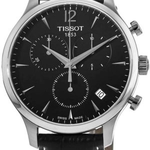 Tissot Herrklocka T063.617.16.057.00 Tradition Svart/Läder Ø42 mm