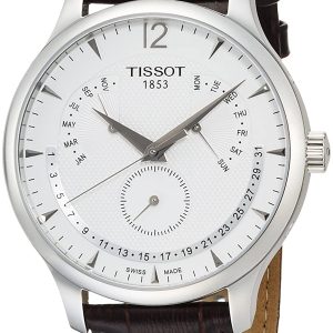 Tissot Herrklocka T063.637.16.037.00 Tradition Vit/Läder Ø42 mm