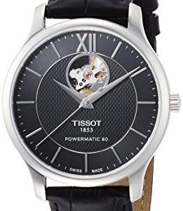 Tissot Herrklocka T063.907.16.058.00 Tradition Svart/Läder Ø40 mm