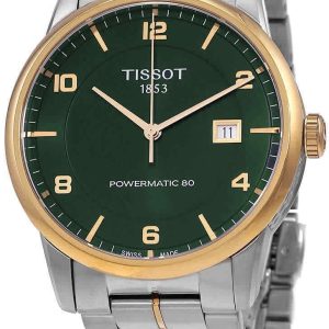 Tissot Herrklocka T086.407.22.097.00 Luxury Grön/Gulguldtonat stål