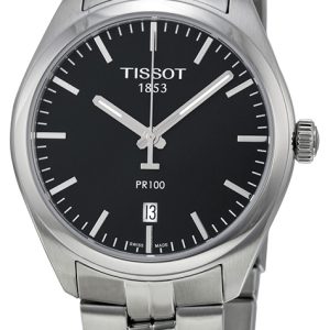 Tissot Herrklocka T101.410.11.051.00 PR 100 Gent Svart/Stål Ø39 mm