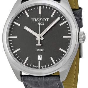 Tissot Herrklocka T101.410.16.441.00 PR 100 Gent Grå/Läder Ø39 mm