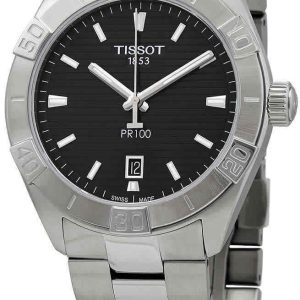 Tissot Herrklocka T101.610.11.051.00 Pr 100 Svart/Stål Ø42 mm