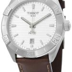 tissot herrklocka t101.610.16.031.00 pr 100 silverfärgad/läder ø42