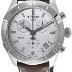 tissot herrklocka t101.617.16.031.00 pr 100 silverfärgad/läder ø44