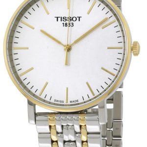 Tissot Herrklocka T109.410.22.031.00 T-Classic Vit/Gulguldtonat stål