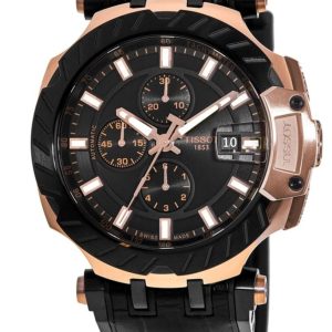 Tissot Herrklocka T115.427.37.051.01 T-Race Svart/Gummi Ø45 mm