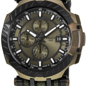 Tissot Herrklocka T115.427.37.091.00 T-Race Grön/Gummi Ø45 mm