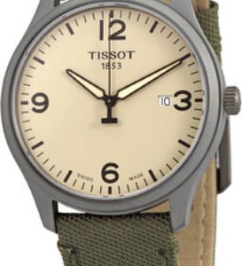 Tissot Herrklocka T116.410.37.267.00 Xl Beige/Läder Ø42 mm