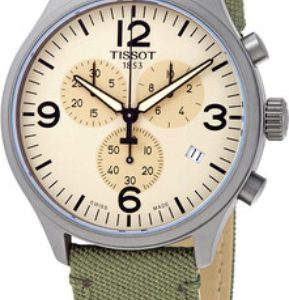 Tissot Herrklocka T116.617.37.267.00 T-Sport Beige/Läder Ø45 mm