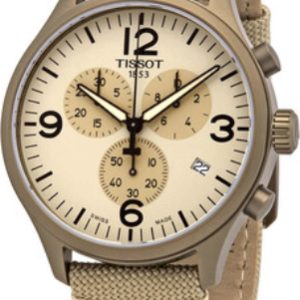 Tissot Herrklocka T116.617.37.267.01 T-Sport Beige/Läder Ø45 mm