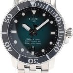 tissot herrklocka t120.407.11.091.01 seastar grön/stål ø43 mm