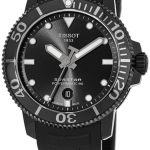 tissot herrklocka t120.407.37.051.00 seastar 1000 svart/gummi ø43 mm