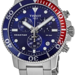 Tissot Herrklocka T120.417.11.041.03 Seastar Blå/Stål Ø45.5 mm