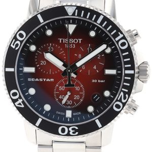 Tissot Herrklocka T120.417.11.421.00 Seastar Röd/Stål Ø45.5 mm