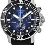 tissot herrklocka t120.417.17.041.00 seastar 1000 blå/gummi ø45.5 mm