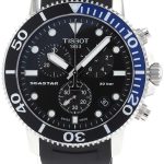 tissot herrklocka t120.417.17.051.02 seastar svart/gummi ø45.5 mm