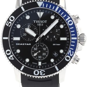 Tissot Herrklocka T120.417.17.051.02 Seastar Svart/Gummi Ø45.5 mm