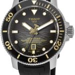 tissot herrklocka t120.607.17.441.01 seastar grå/gummi ø46 mm