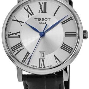 Tissot Herrklocka T122.410.16.033.00 Carson Silverfärgad/Läder Ø40