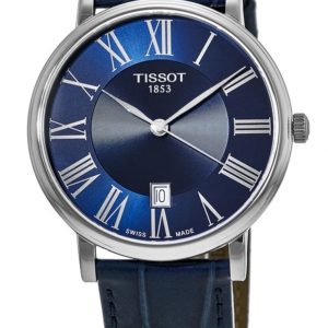 Tissot Herrklocka T122.410.16.043.00 Carson Blå/Läder Ø40 mm