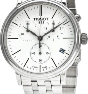 Tissot Herrklocka T122.417.11.011.00 Carson Vit/Stål Ø41 mm