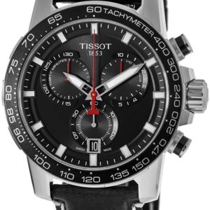 Tissot Herrklocka T125.617.16.051.00 T-Sport Svart/Läder Ø45.5 mm