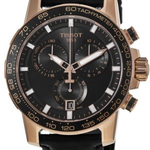 Tissot Herrklocka T125.617.36.051.00 Supersport Svart/Läder Ø45.5 mm