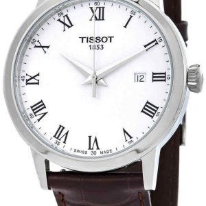 Tissot Herrklocka T129.410.16.013.00 T-Classic Vit/Läder Ø42 mm