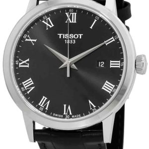 Tissot Herrklocka T129.410.16.053.00 T-Classic Svart/Läder Ø42 mm