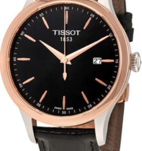 Tissot Herrklocka T912.410.46.051.00 T-Gold Svart/Läder Ø42 mm