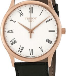 Tissot Herrklocka T926.410.76.013.00 T-Gold Vit/Läder Ø40 mm